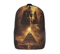 kaiyun Égypte antiqueSacs À Dos Pour Enfants École,Pyramide mystique Grande Capacité Adolescents Sac À Garçons Filles Voyage 17inch