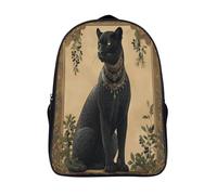 kaiyun Egyptian Style Léopard Sac A Dos Scolaire,Art nouveau Cartable Fille Garçons Enfant,Adolescent Loisir Voyage Utilisation Quotidienne 16 inch