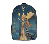 kaiyun Élégant humanoïde Oiseau Femme Sac À Dos Garçons École Sacs Cartable Style mythologie égyptienne Daypacks Adulte Fashion Décontracté Bag College Pack 17inch