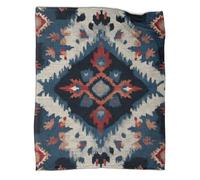 kaiyun Éléments du Folklore Nordique Couverture Imprimée Chaude Et Douce pour Camping en Plein Air Couvre-lit Quatre Saisons pour Chambre À Coucher 50x60inch(127x152cm)