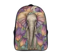 kaiyun Éléphant d'Afrique Sacs À Dos,imprim É 3D Cartable Nymphe des bois Sac Mode Pour Maternelle Ou Primaire 16 inch
