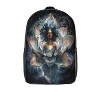 kaiyun Esprit cosmique féminin sacré Femme Sac À Dos Garçons École Sacs Cartable Lotus astral Daypacks Adulte Fashion Décontracté Bag College Pack 17inch