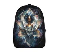 kaiyun Esprit cosmique féminin sacré Sac À Dos Enfant Garçon Et Fille Cartable,Lotus astral De Sac Dos De Grande Capacité Les Bon Pour L'école Et Les Voyages 16 inch