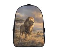 kaiyun Faune Sacs À Dos Étudiant Cartables Scolaires 3D Imprimé African Savannah at Soleilset Sacs D'école Pour Garçons Filles 16 inch