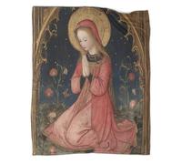 kaiyun Femme en prière,Art médiéval Couverture De Canapé,Édredon Mignonne avec Motif Personnalisée 50x60inch(127x152cm)