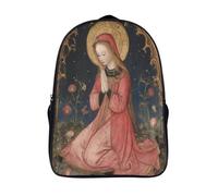 kaiyun Femme en prière Sac À Dos Art médiéval Cartable Scolaire Boucle De Réglage Sac A Dos Filles Garçons Pour Enfants Mignon Sac Scolaire 16 inch