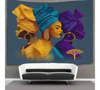 kaiyun Femmes africaines Tapisserie Murale À Suspendre, Esprit et force Pour Décoration De Chambre À Coucher,fête D'anniversaire Ou Toile De Fond De Jardin 70cmx100cm
