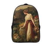 kaiyun Figure féminine classique dans un paysage arcadien Sacs À Dos,imprim É 3D Cartable Sac Mode Pour Maternelle Ou Primaire 39x29x16cm