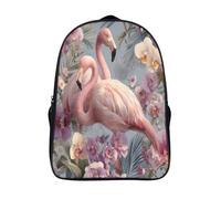 kaiyun Flamant rose Sacs À Dos,Palm Leaves Orchids And Small Fleurs Cartable Avec Boucle De Réglage Pour Garçons Et Filles,16 inch Léger Décontracté Sac De Voyage