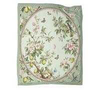 kaiyun Fleurs et Oiseaux Est Douce,Confortable Et Chaude, Couverture Jetée Motif 3D Art Traditionnel Chinois,Le Lit Adapté Aux Adultes Et Aux Adolescent 70x80inch(180x200cm)
