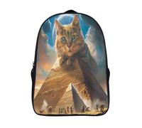 kaiyun Giant Chats Femme Sac À Dos Garçons École Sacs Cartable Egypt Pyramides Daypacks Adulte Fashion Décontracté Bag College Pack 16 inch