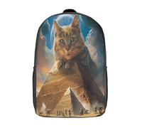 kaiyun Giant Chats Voituretable À Dos Enfant École Fille Garçon Collége Sac De Voyage Egypte Pyramidees Léger Sac D'école Scolaires 17inch