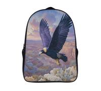 kaiyun Grand aigle Takes Off from The Rocky Cliff Sac À Dos Enfant Garçon Et Fille Cartable, De Sac Dos De Grande Capacité Les Bon Pour L'école Et Les Voyages 16 inch