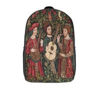 kaiyun Groupe de rock folk médiéval Sac A Dos Ecole Primaire,Sac À Dos Pour Enfants - Style manuscrit enluminé Sac De Livre D'école Adolescents Con Boucle De Réglage 17inch