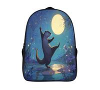 kaiyun Happy Loutres Dance Under The Full Moon Sacs À Dos Adolescents,Design Respirant Cartable,Sac À Dos Enfant Pour Ecole,Garçon,Fille,Primaire 16 inch