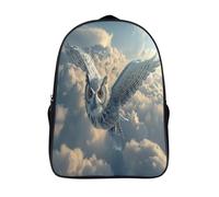 kaiyun Hibou Voituretable Nuages Imprimé 3D Sac À Dos Pour Ordinateur Portable Unisexe Pour Enfants/étudiants/Adultes 16 inch