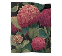 kaiyun Hortensia Couverture Imprimée en 3D Édredon en Peluche Douce pour Lits Et Canapés De Vacances,60x80inch(150x200cm)