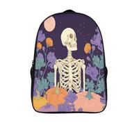 kaiyun Illustration de crâne Sacs À Dos,imprim É 3D Cartable Sac Mode Pour Maternelle Ou Primaire 16 inch