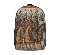 kaiyun Illustration de l'armée arabe tirée d'un manuscrit médiéval Sac À Dos Enfant Fille Garçons Adolescents Primaire Avec Boucle De Réglage Cartables Scolaires 17inch