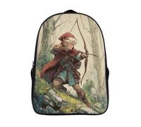 kaiyun Illustration d'un archer elfe Sacs À Dos,imprim É 3D Cartable Sac Mode Pour Maternelle Ou Primaire 16 inch