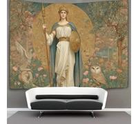 kaiyun Image de la déesse Athéna Tapisserie 3D Tenture Murales Décorations Pour La Maison Pour La Chambre 70cmx100cm