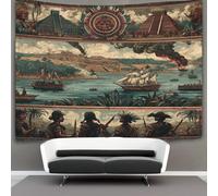 kaiyun Images de l'Espagne-Guerre coloniale maya en Amérique Tapisserie 3D Tenture Murales Décorations Pour La Maison Pour La Chambre 150cmx200cm