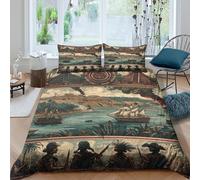 kaiyun Images of The Spanish-Maya Colonial War in The Americas Housse De Couette Double（200x200cm） Impression 3D De, Parure De Lit Housse pour Adultes Et Enfants