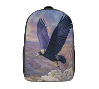 kaiyun Immense aigle Takes Off from The Rocky Cliff Sacs À Dos Adolescents,Design Respirant Cartable,Sac À Dos Enfant Pour Ecole,Garçon,Fille,Primaire 17inch
