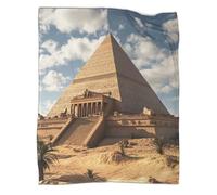 kaiyun La Couverture Pyramidees dans Le désert Est Douce,Confortable Et Chaude,Le Canapé À Motif 3D Style Hybride 3D,Le Lit Adapté Aux Adultes Et Aux Adolescent 80x90inch(200x230cm)