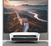 kaiyun La Grande Muraille of China Tapisserie Murale À Suspendre, Belles rivières et montagnes Murales,Plaque De Pique-Nique Décoration Murale Plafond Art Mural 70cmx100cm