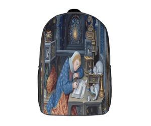 kaiyun La nonne au scriptorium de minuit Sac À Dos D'école Imprimé 3D Sac À Unisexe Pour Enfants/étudiants/Adultes 17inch