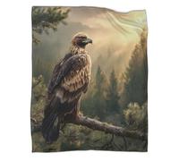 kaiyun L'aigle perché sur Une Branche Édredon | Couverture De Canapé | Housse De Voyage Douce Et,60x80inch(150x200cm)