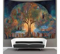kaiyun L'Arbre de Vie s'intègre à l'humanité Tapisserie, À Suspendre Au Mur,Décoration Murale Pour Chambre Dortoir Fête 130cmx150cm