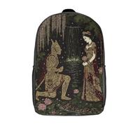 kaiyun Le chevalier devant la princesse Sac À Dos Unisexe Loisir Backpack Garçons École Sacs Filles Cartable Daypacks Adulte Léger 17inch
