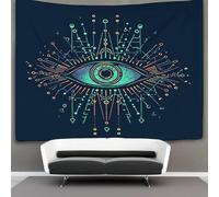 kaiyun Le troisième œil Tenture Murale Tapisserie,Motif de symbole Décoration Murale,Art Mural Au Plafond 100cmx150cm