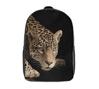 kaiyun Léopard Crawling on The Ground Sac À Dos Cartable BackpacK Scolaire Enfants Portable Léger Et Design Respirant Unisexe 17inch College Pack
