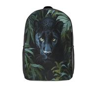 kaiyun Léopard dans la Jungle Sac À Dos Enfant Garçon Et Fille Cartable,Faune sauvage De Sac Dos De Grande Capacité Les Bon Pour L'école Et Les Voyages 17inch