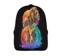 kaiyun Lion Cartable À Dos Enfant École Fille Garçon Collége Sac De Voyage Giant Arc-en-ciel ColoRouge Number 8 Léger Sac D'école Scolaires 16 inch