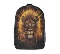 kaiyun Lion d'Afrique Sacs À Dos Étudiant Cartables Scolaires 3D Imprimé Soleil céleste Sacs D'école Pour Garçons Filles 17inch