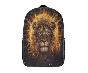 kaiyun Lion d'Afrique Sacs À Dos Étudiant Cartables Scolaires 3D Imprimé Soleil céleste Sacs D'école Pour Garçons Filles 17inch