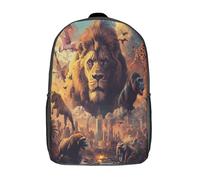 kaiyun Lion, Gorille Sac À Dos Tigre Éléphant Girafe Flamingo Cartable Scolaire Boucle De Réglage Sac A Dos Filles Garçons Pour Enfants Mignon Sac Scolaire 17inch