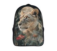 kaiyun Lion Sac À Dos Unisexe Loisir Backpack Garçons École Sacs Filles Super Flower Lune Cartable Daypacks Adulte Léger 16 inch