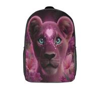kaiyun Lionne Rose Cartable Cœur de cristal, troisième œil Imprimé 3D Sac À Dos Pour Ordinateur Portable Unisexe Pour Enfants/étudiants/Adultes 17inch