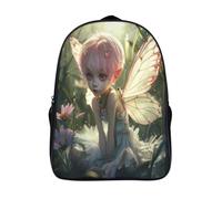 kaiyun Little Fée Sac À Dos Enfant,Léger Mignon Cartable Garçons Filles Étudiant Utilisation Quotidienne Magie World Sac 16 inch