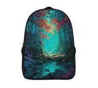 kaiyun Lumière vive dans la forêt Sac À Dos Filles Cartable Enfants Garçons 16 inch Grande Capacité Adolescents Sac De Voyage Scolaire Poids Léger