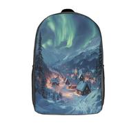 kaiyun Magical Lumières du Nord Sac À Dos Enfants - Garçons Filles Village Voituretable Scolaire Adolescents Bon Pour L'école Et Les Voyages 17inch