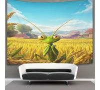 kaiyun Mante religieuse Tapisserie Murale À Suspendre, Rizière Murales,Plaque De Pique-Nique Décoration Murale Plafond Art Mural 130cmx150cm