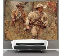 kaiyun Membres d'une expédition chassant dans la brousse Tapisserie Chambre Esthétique - Murale Indépendante Décoration De Salle Couvre-lit Tenture Murale, Art Mural 180cmx230cm