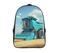 kaiyun Moissonneuse-batteuse Sacs À Dos Étudiant Cartables Scolaires 3D Imprimé Collines et champs Sacs D'école Pour Garçons Filles 16 inch