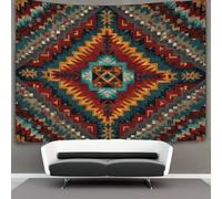kaiyun Motif aztèque Tapisserie Murale À Suspendre, Pour Décoration De Chambre À Coucher,fête D'anniversaire Ou Toile De Fond De Jardin 130cmx150cm